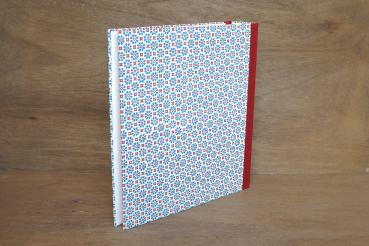 Preview: Handgemachter Ordner A4 mit italienischem Buntpapier